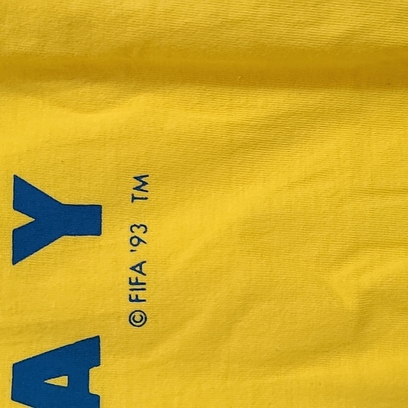 Vintage 1992 fifa fair play t shirt - Picture 2 of 5